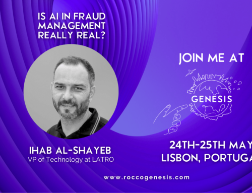 Ihab Al-Shayeb presenting Is AI in Fraud Management Really Real?