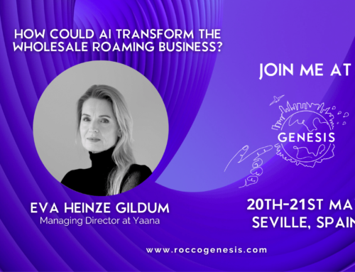 Eva Heinze Gildum presenting How could AI transform the wholesale roaming business?