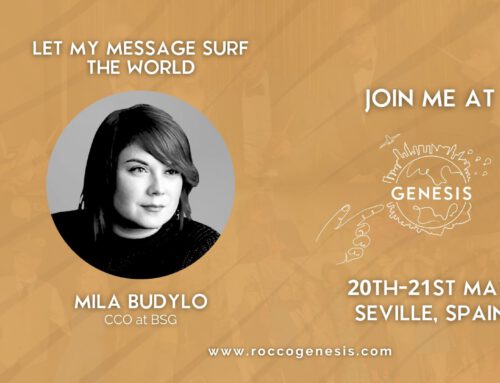 ROCCO IOO stories – Mila Budylo presenting Let My Message Surf the World
